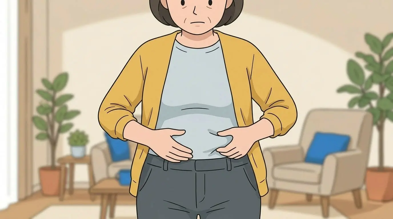 お腹周り（内臓脂肪）が気になる女性
