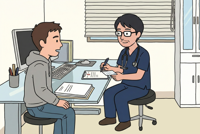 糖尿病のカウンセリングの様子