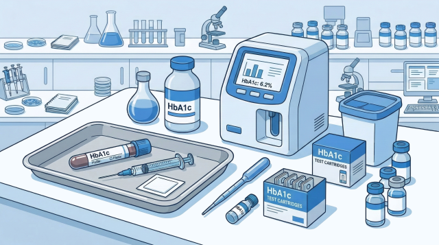 立川市の糖尿病、HbA1c測定器
