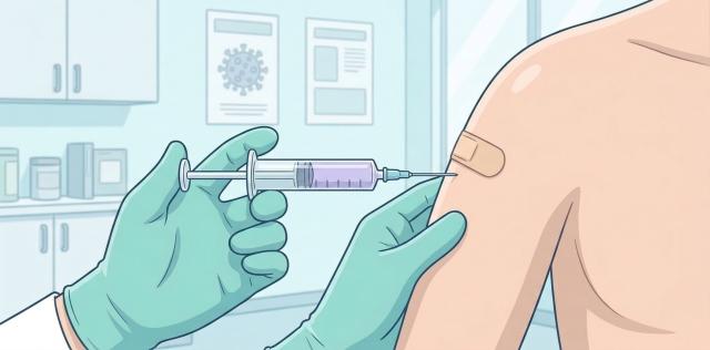 立川市の予防接種を受ける画像