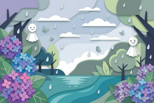 梅雨の風景